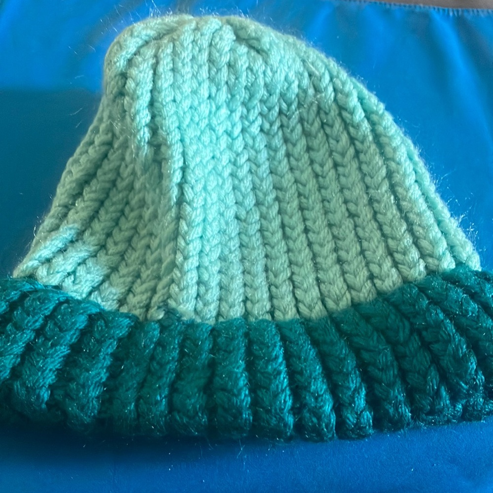 Kids' Two-Tone Knit Beanie